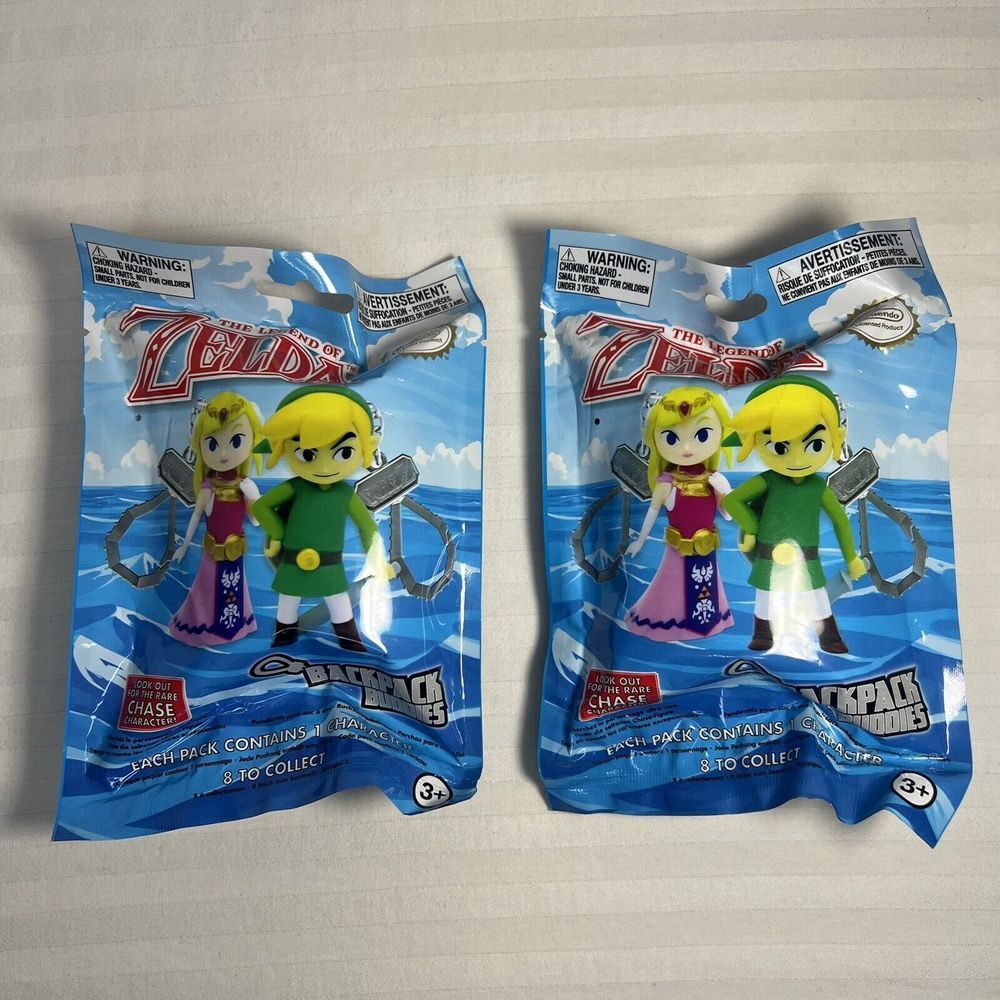 Nintendo‎ Legend Of Zelda Backpack Buddies Keychain Clip Mystery New Lot of 2